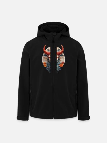 Sternzeichen Stier - Recycelte Männer Softshell-Jacke von Stanley/Stella - Schwarz