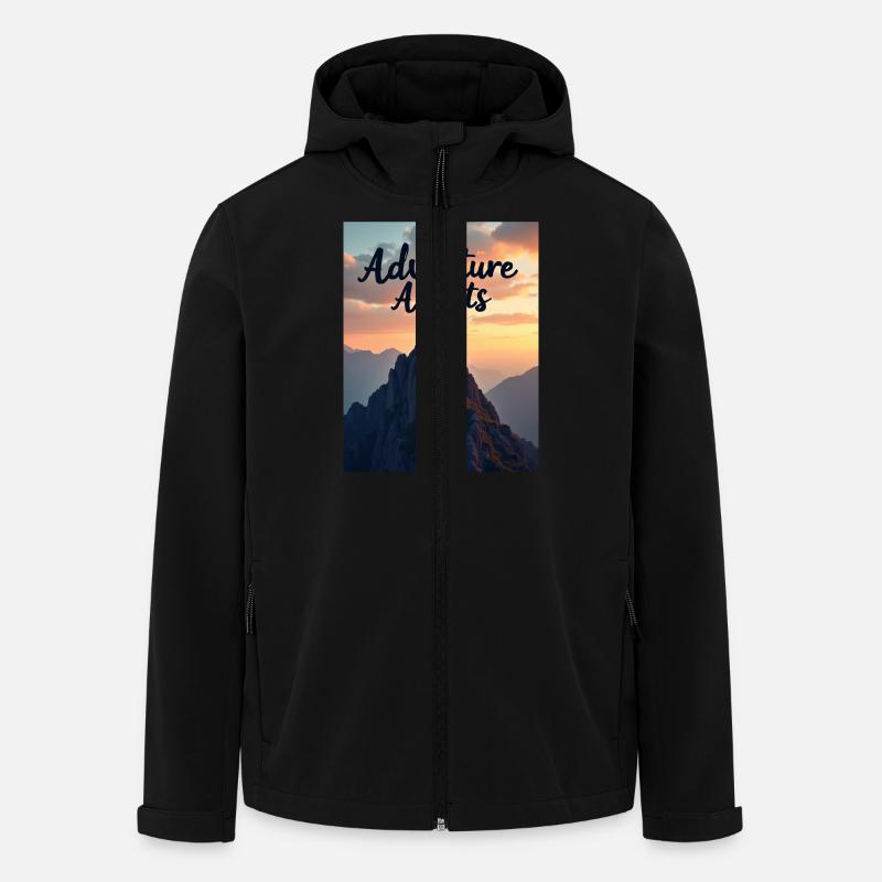 Adventure awaits - Men’s Recycled Softshell Jacket by Stanley/Stella - black