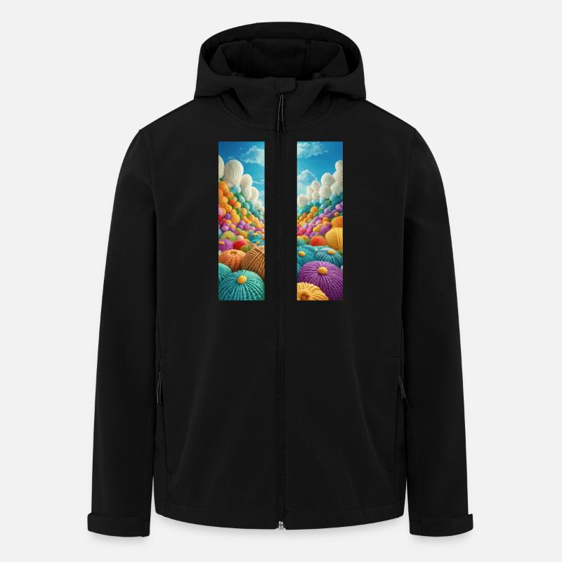 Tricoter sur Heavens Door - Veste softshell homme en polyester recyclé Stanley/Stella - noir