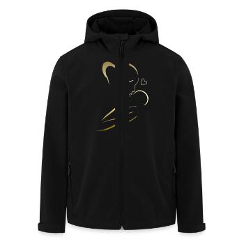 Mama liebt dich Mama Blumen Frauen Valentinstag - Recycelte Männer Softshell-Jacke von Stanley/Stella - Schwarz - Vorne - AI Model Male 185 light (185cm)