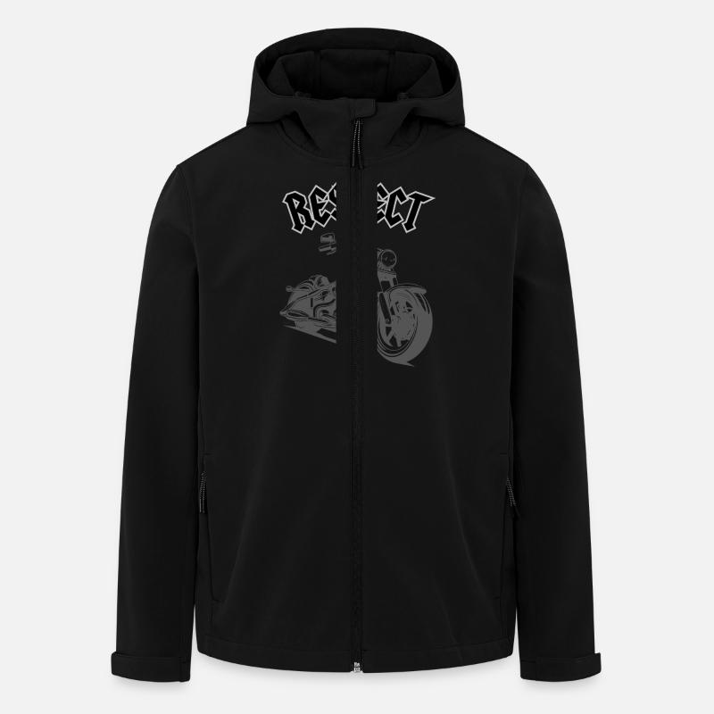 Respect - Recycelte Männer Softshell-Jacke von Stanley/Stella - Schwarz