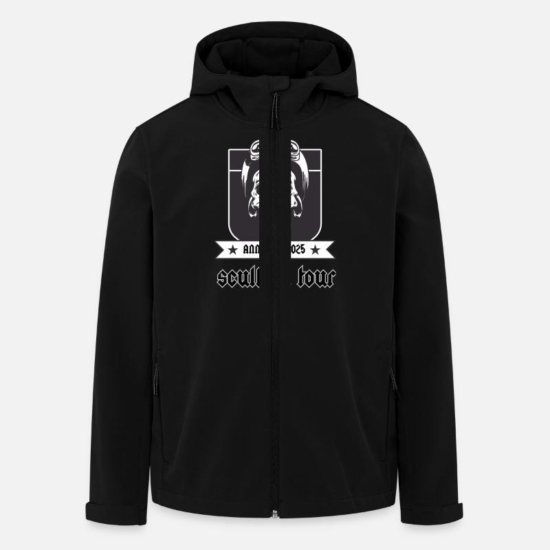 Skiff en tournée - Veste softshell homme en polyester recyclé Stanley/Stella - noir