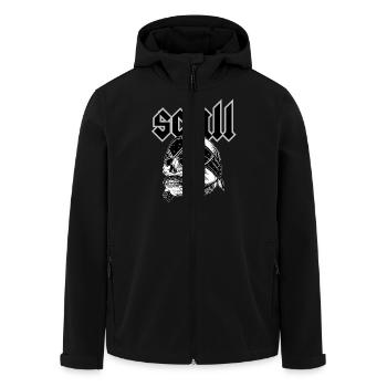 Scull 2025 - Men’s Recycled Softshell Jacket by Stanley/Stella - black - Front - AI Model Male 185 light (185cm)
