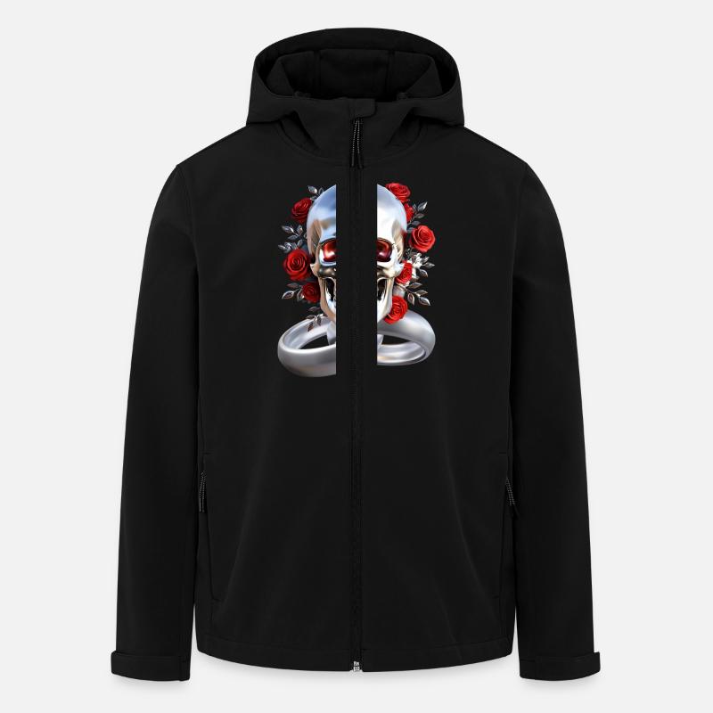 Skull with rings - Men’s Recycled Softshell Jacket by Stanley/Stella - black