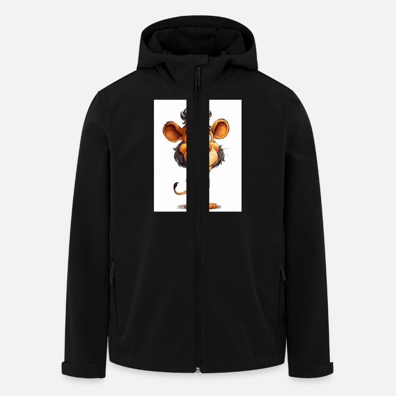 A lion in clothes - Men’s Recycled Softshell Jacket by Stanley/Stella - black