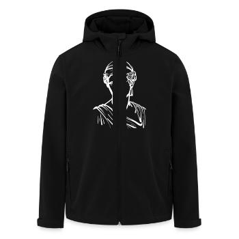 Ancient Old Marble Statue - Men’s Recycled Softshell Jacket by Stanley/Stella - black - Front - AI Model Male 185 light (185cm)