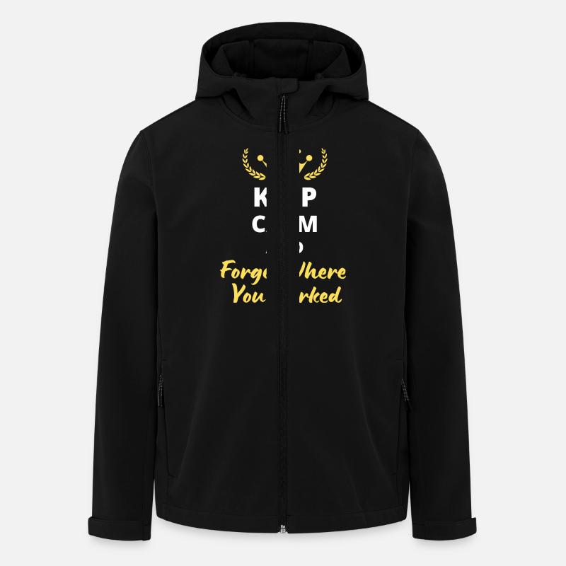 Keep Calm and Forget Where You Parked - Veste softshell homme en polyester recyclé Stanley/Stella - noir