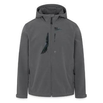 Rabenkrähe 1 - Recycelte Männer Softshell-Jacke von Stanley/Stella - Schwarz - Vorne - AI Model Male 185 light (185cm)