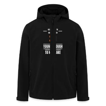 30 Ambiance - Veste softshell homme en polyester recyclé Stanley/Stella - noir - Devant - AI Model Male 185 light (185cm)
