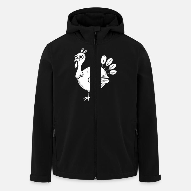 dinde - Veste softshell homme en polyester recyclé Stanley/Stella - noir