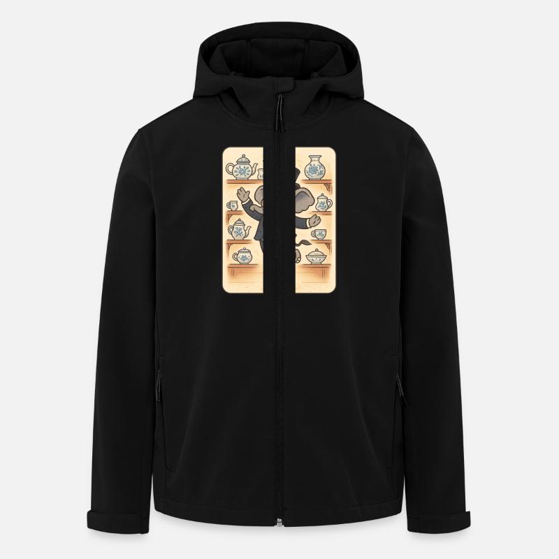 Dancing elephant in china shop - Men’s Recycled Softshell Jacket by Stanley/Stella - black