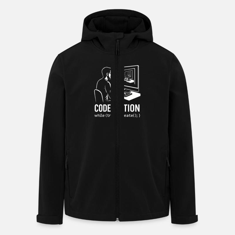 Codeception - Men’s Recycled Softshell Jacket by Stanley/Stella - black