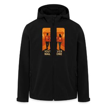 Ynwa - Recycelte Männer Softshell-Jacke von Stanley/Stella - Schwarz - Vorne - AI Model Male 185 light (185cm)