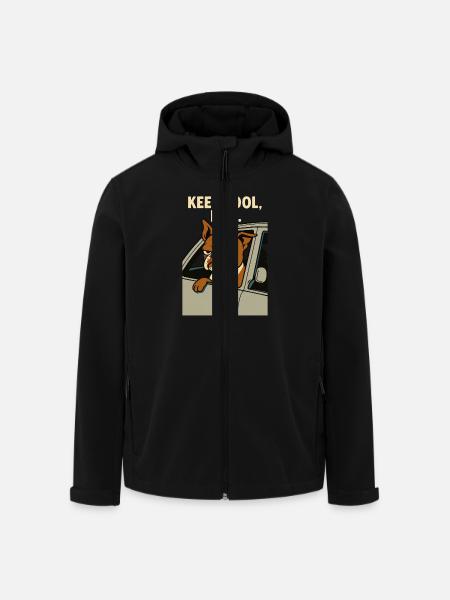 Keep Cool, Bro Pablo - Men’s Recycled Softshell Jacket by Stanley/Stella - black