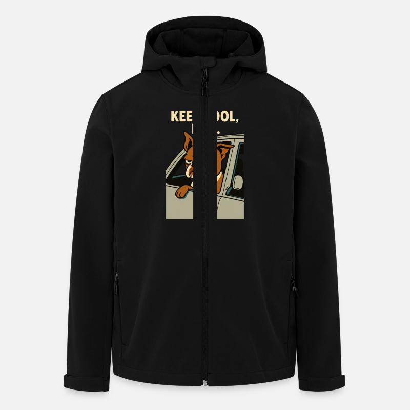 Keep Cool, Bro Pablo - Men’s Recycled Softshell Jacket by Stanley/Stella - black