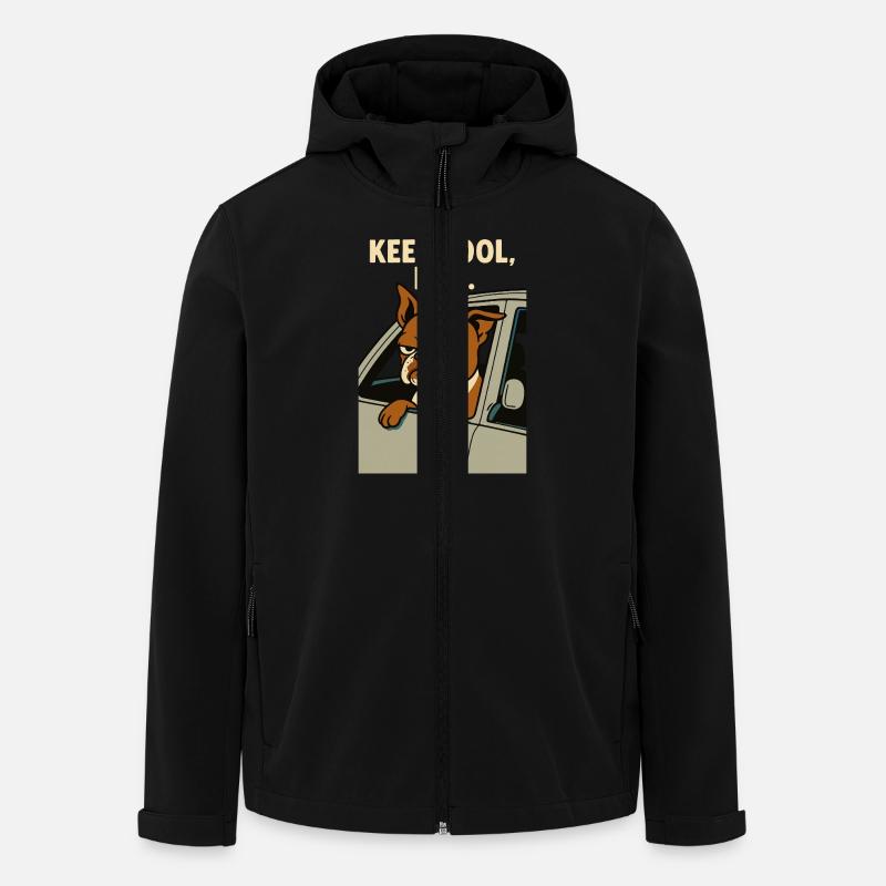 Keep Cool, Bro Pablo - Recycelte Männer Softshell-Jacke von Stanley/Stella - Schwarz