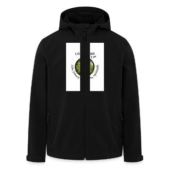 Grüne Augen :) - Recycelte Männer Softshell-Jacke von Stanley/Stella - Schwarz - Vorne - AI Model Male 185 light (185cm)