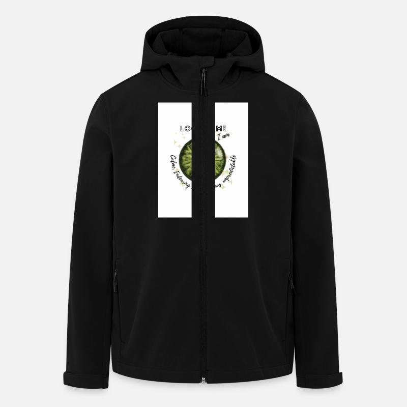 Yeux vert ) - Veste softshell homme en polyester recyclé Stanley/Stella - noir