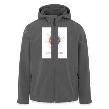 Cosmic Dance Spiritual Gift - Men’s Recycled Softshell Jacket by Stanley/Stella - anthracite - Front - AI Model Male 185 light (185cm)