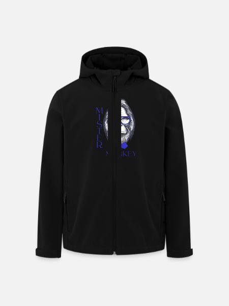 Mister Monkey Shirt - Recycelte Männer Softshell-Jacke von Stanley/Stella - Schwarz
