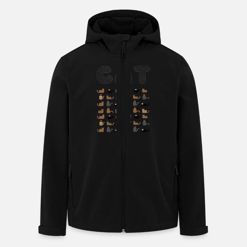 CHAT - Veste softshell homme en polyester recyclé Stanley/Stella - noir