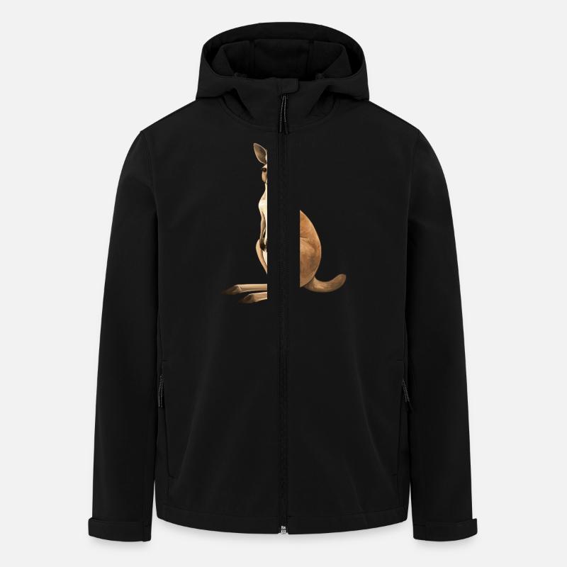 Kangaroo - Men’s Recycled Softshell Jacket by Stanley/Stella - black