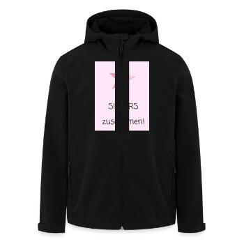 SISTERS zusammen - Veste softshell homme en polyester recyclé Stanley/Stella - noir - Devant - AI Model Male 185 light (185cm)