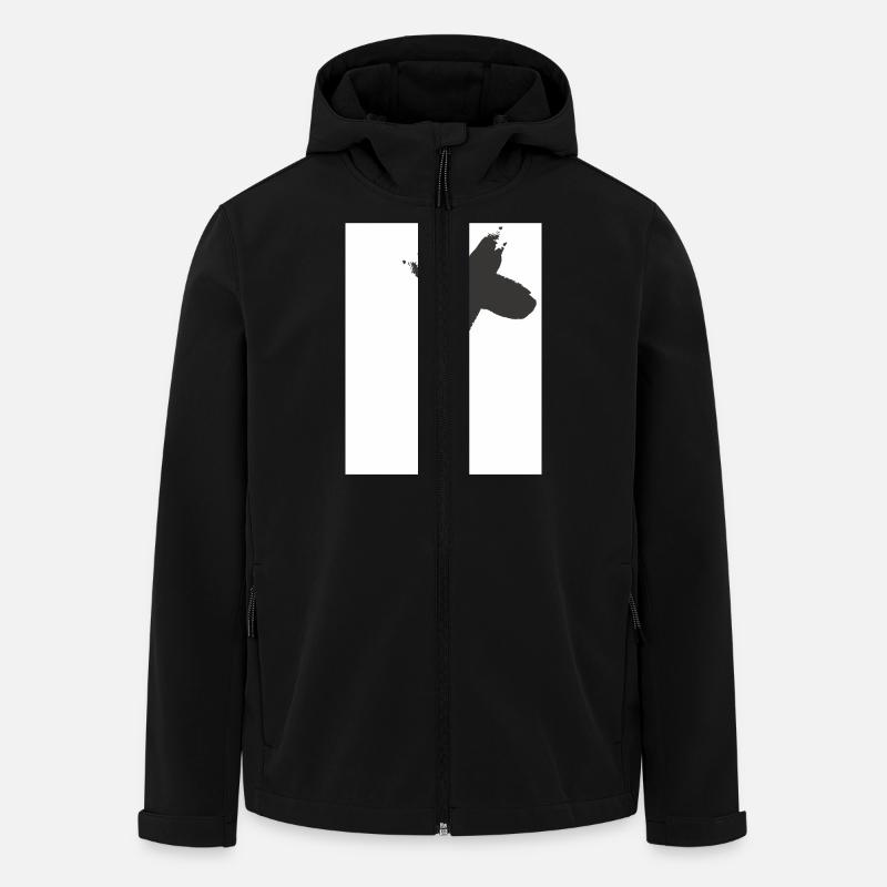 N Fronting - Men’s Recycled Softshell Jacket by Stanley/Stella - black