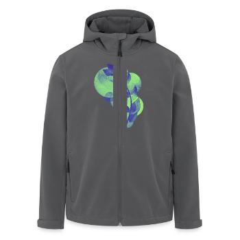 Plans - Men’s Recycled Softshell Jacket by Stanley/Stella - anthracite - Front - AI Model Male 185 light (185cm)