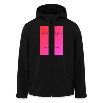 when trust is gone - Veste softshell homme en polyester recyclé Stanley/Stella - noir - Devant - AI Model Male 185 light (185cm)