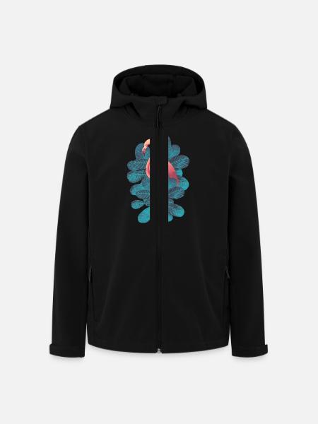 Flamingo - Men’s Recycled Softshell Jacket by Stanley/Stella - black
