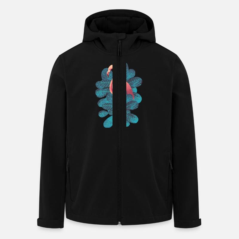 Flamingo - Recycelte Männer Softshell-Jacke von Stanley/Stella - Schwarz