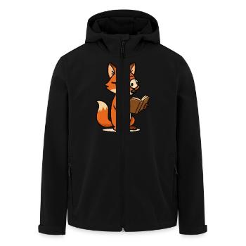fuchs schlaufuchs - Recycelte Männer Softshell-Jacke von Stanley/Stella - Schwarz - Vorne - AI Model Male 185 light (185cm)