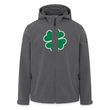 Lucky Clover - Men’s Recycled Softshell Jacket by Stanley/Stella - anthracite - Front - AI Model Male 185 light (185cm)