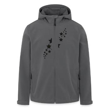 Star, stars - Men’s Recycled Softshell Jacket by Stanley/Stella - black - Front - AI Model Male 185 light (185cm)