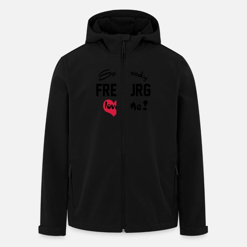 freiburg - Recycelte Männer Softshell-Jacke von Stanley/Stella - Schwarz