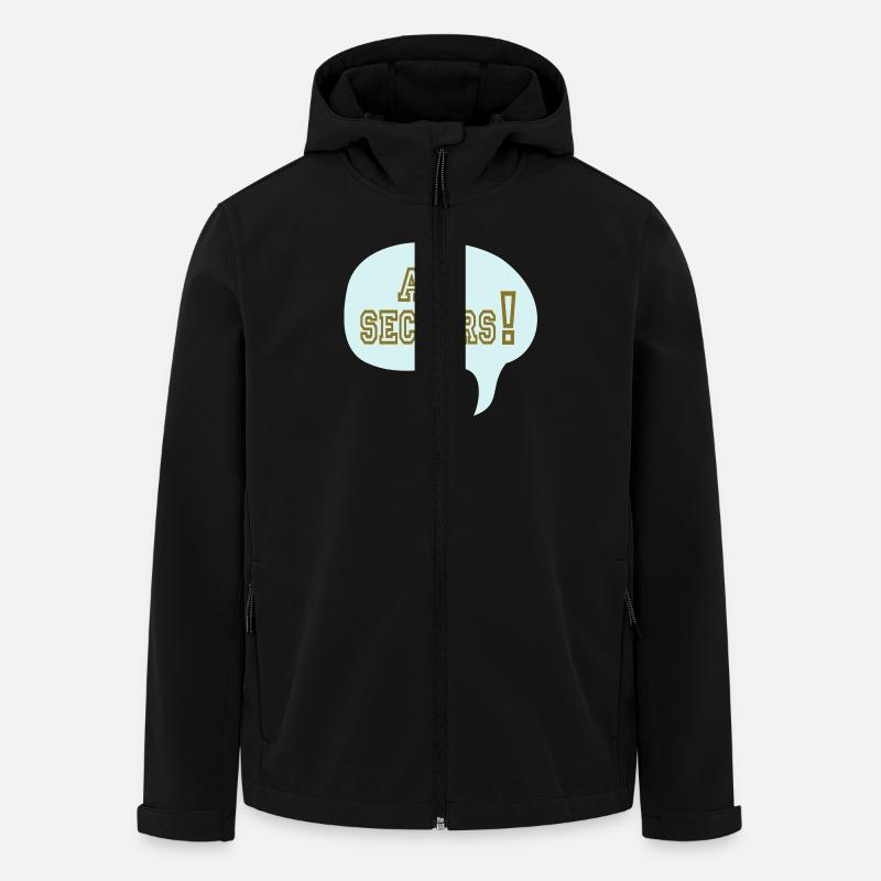 lustigen Cartoon Comic Relief zu - Recycelte Männer Softshell-Jacke von Stanley/Stella - Schwarz