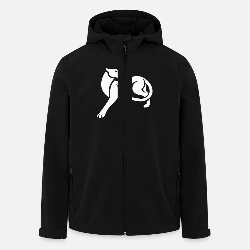 panther - Recycelte Männer Softshell-Jacke von Stanley/Stella - Schwarz