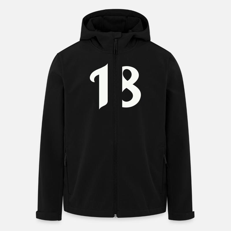 18 - Recycelte Männer Softshell-Jacke von Stanley/Stella - Schwarz