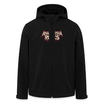 Anesthesia rocks - Men’s Recycled Softshell Jacket by Stanley/Stella - black - Front - AI Model Male 185 light (185cm)