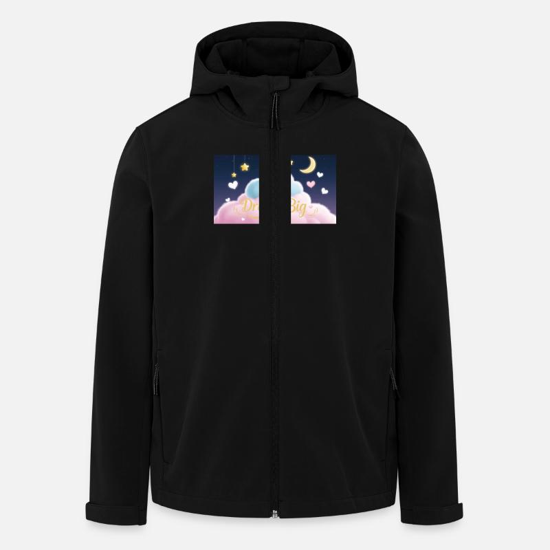 Dream Big - Recycelte Männer Softshell-Jacke von Stanley/Stella - Schwarz