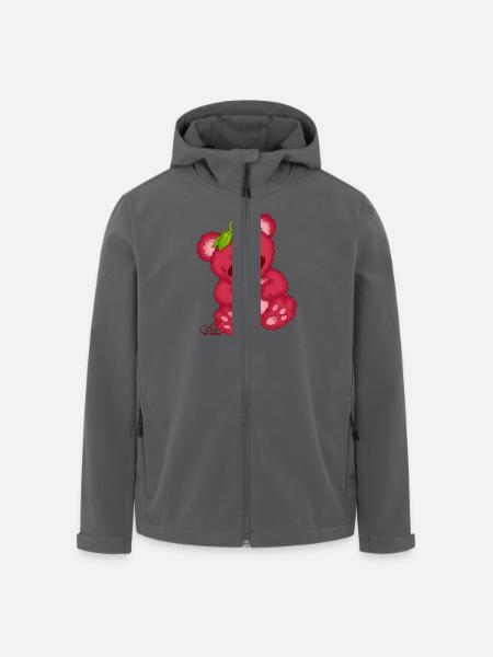 Himbärchen - Recycelte Männer Softshell-Jacke von Stanley/Stella - Schwarz