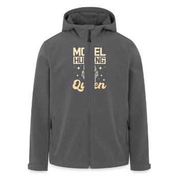 Mushroom Morel Hunting Queen - Recycelte Männer Softshell-Jacke von Stanley/Stella - Schwarz - Vorne - AI Model Male 185 light (185cm)