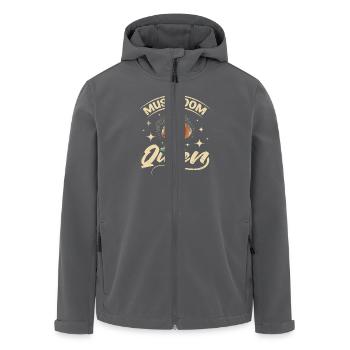 Girl women mushroom hunting queen - Recycelte Männer Softshell-Jacke von Stanley/Stella - Schwarz - Vorne - AI Model Male 185 light (185cm)