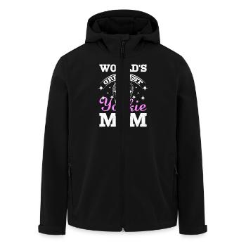 La plus grande maman yorkie du monde - Veste softshell homme en polyester recyclé Stanley/Stella - noir - Devant - AI Model Male 185 light (185cm)