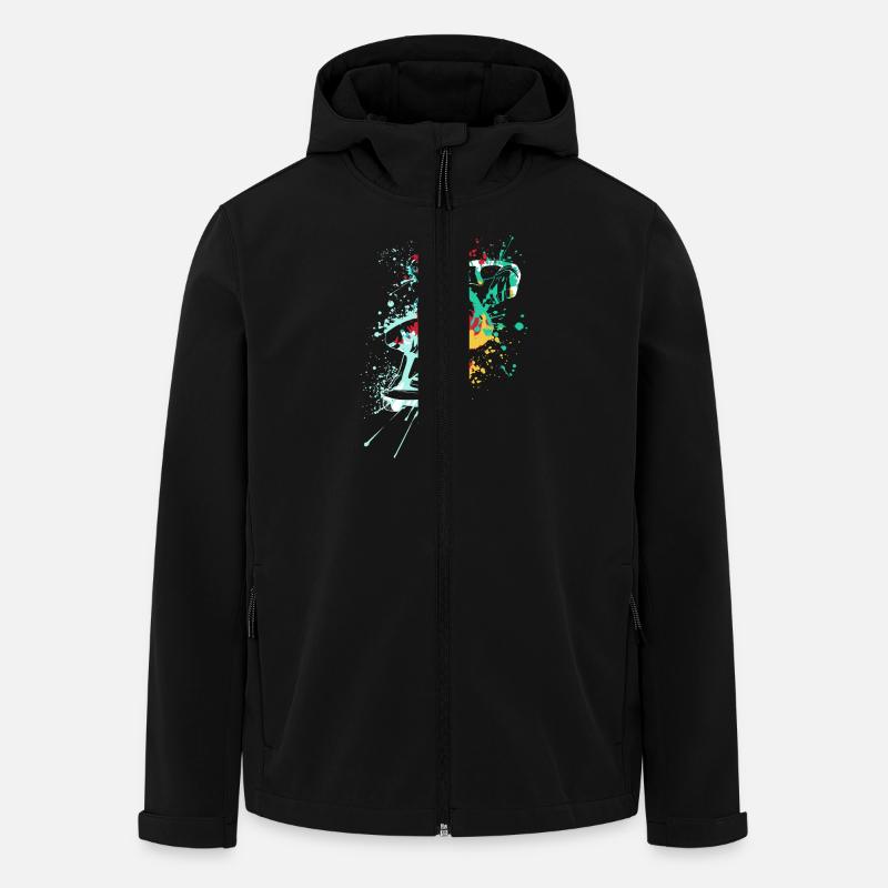 Splash skater Skateboard - Men’s Recycled Softshell Jacket by Stanley/Stella - black