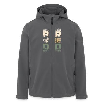 Par tee dad design for golfing father - Recycelte Männer Softshell-Jacke von Stanley/Stella - Anthrazit - Vorne - AI Model Male 185 light (185cm)