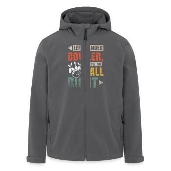 gaucher lance la balle à droite - Veste softshell homme en polyester recyclé Stanley/Stella - noir - Devant - AI Model Male 185 light (185cm)