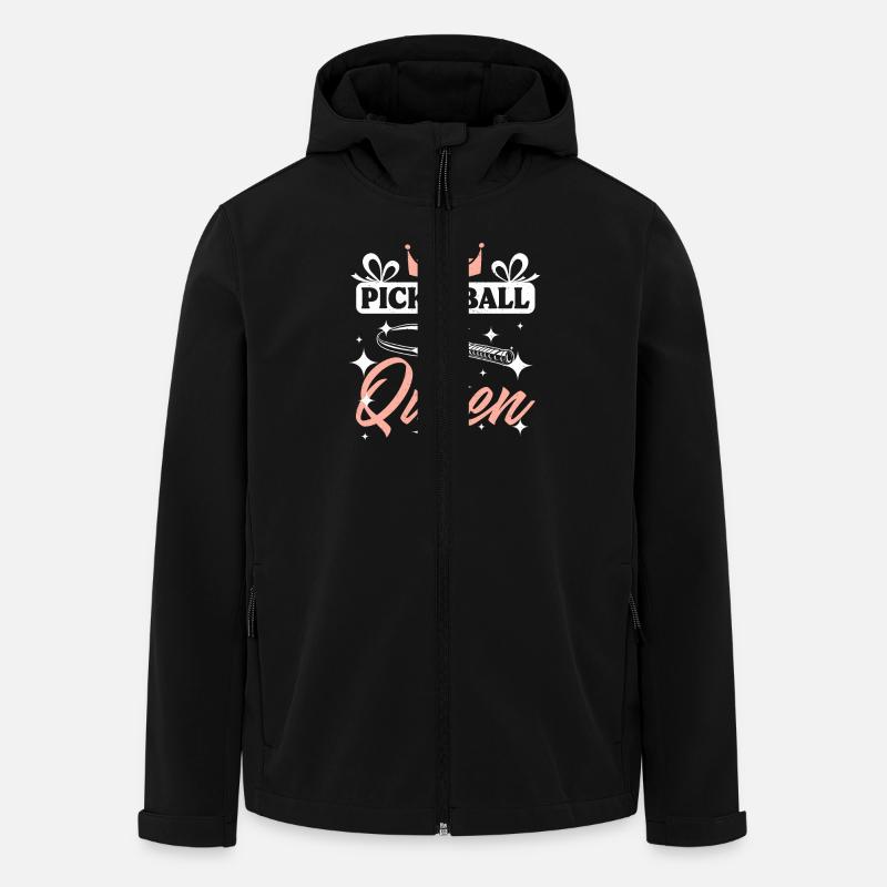 Girl pickleball Queen - Men’s Recycled Softshell Jacket by Stanley/Stella - black