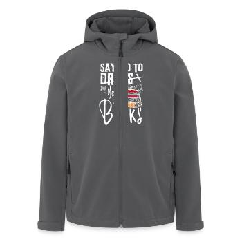 Say No To Drugs Say Yes To Books Red Ribbon - Recycelte Männer Softshell-Jacke von Stanley/Stella - Schwarz - Vorne - AI Model Male 185 light (185cm)